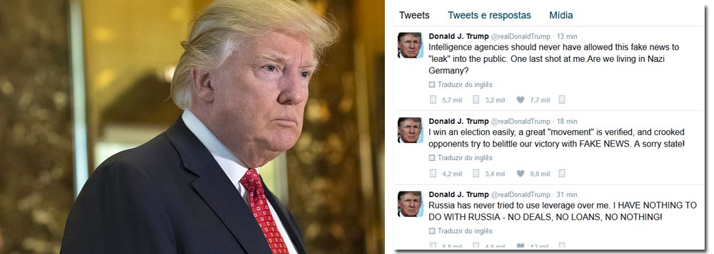 Pesquisa realizada pela Universidade de Quinnipiac, em Connecticut (EUA), aponta que 64% dos eleitores norte-americanos querem que o presidente eleito, Donald Trump, encerre sua conta no Twitter; ainda segundo o estudo, outros 51% dizem desaprovar as atitudes de Trump desde que ele foi eleito, em novembro último; atual presidente Barack Obama registra uma aprovação de 55%, enquanto 39% dizem desaprovar a atuação de Obama no Twitter