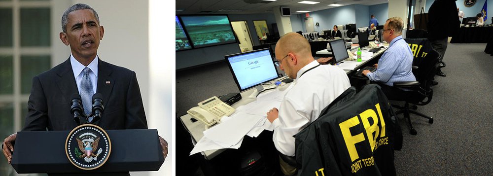 "Depois da admoestação pública feita há dias pelo presidente Barack Obama, o diretor do FBI mandou uma carta ao Congresso recuando de suas afirmações que um novo lote de e-mails vazados pelo Wikileaks desembocaria numa nova investigação contra a candidata democrata Hillary Clinton. Como se vê, o FBI 'tirou o time' rapidamente da disputa eleitoral", diz o jornalista Fernando Brito, que destaca a diferença do Brasil, onde agentes da PF fizeram campanha para Aécio Neves e não foram afastados