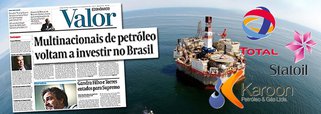 O feirão de ativos da Petrobras promovido por Pedro Parente e a disposição da administração de Michel Temer em permitir a dilapidação dos recursos nacionais por empresas estrangeiras transformaram o Brasil numa espécie de filé mignon para as petroleiras globais. Enquanto a Petrobras encolhe, a recuperação do preço do petróleo torna o negócio ainda mais atraente para as multinacionais; sem perfurar poços no país desde 2014, quando os preços da commodity começaram a cair, a francesa Total e a norueguesa Statoil anunciaram planos de voltar a explorar o mar brasileiro; outra companhia que planeja investir é a australiana Karoon, que pretende abrir dois poços para avaliar melhor a descoberta de Echidna, na camada pós-sal da Bacia de Santos