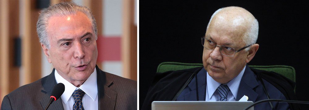 Na avaliação do colunista do 247 Alex Solnik, Michel Temer "está impedido de indicar" o sucessor do ministro Teori Zavascki na relatoria da Lava Jato no Supremo Tribunal Federal "por ser ele um dos nomes mais citados nos depoimentos dos diretores da Odebrecht que o ministro agora falecido estava para homologar e que seriam divulgados no próximo mês"; "Ainda que, do ponto de vista estritamente legal Temer ainda não seja investigado, apenas citado dezenas de vezes nas delações, é inconcebível que pessoa citada num processo, mesmo ocupando o cargo mais alto da República, indique o juiz que irá julgá-la", escreve o jornalista; "Se não há impedimento legal, há impedimento moral", afirma