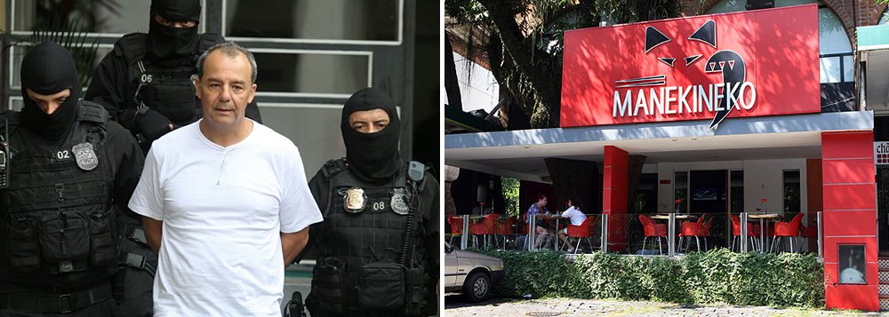 Procuradores do Ministério Público Federal na operação Calicute investigam a suposta participação de rede de restaurantes japoneses Manekineko na rede de lavagem de dinheiro usada pelo ex-governador do Rio Sérgio Cabral (PMDB); segundo o MPF, a empresa fez, em 2014 e 2015, transferências milionárias para o escritório de advocacia da ex-primeira-dama Adriana Ancelmo, acusado de ser o responsável por lavar parte da propina