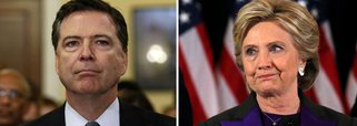 Candidata derrotada à presidência dos Estados Unidos, Hillary Clinton acusa o chefe da Agência de Segurança Nacional americana (FBI), James Comey, de ser o responsável pela sua derrota nas eleições; Clinton fez a acusação durante uma conversa telefônica com os seus contribuintes; "Clinton disse aos seus apoiantes no sábado que a equipe dela havia elaborado uma nota que contemplava mudanças nas pesquisas de opinião até às eleições e que a carta de Comey provou ser um ponto de viragem", disse a agência Reuters 
