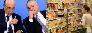 Índice Nacional de Preços ao Consumidor (INPC),a chamada inflação da baixa renda, fechou o ano passado com resultado acumulado de 6,58%, acima da meta fixada pelo Banco Central; ao contrário, o Índice Nacional de Preços ao Consumidor Amplo (IPCA) fechou 2016 com alta acumulada de 6,29%, ficando abaixo do teto da meta de 6,5% fixada pelo Banco Central; indicador comprova que medidas econômicas adotadas por Michel temer e pelo ministro da Fazenda, Henrique Meirelles, afetam sobremaneira as camadas menos favorecidas da população; no Twitter, Temer comemorou a inflação no centro da meta: "Estamos com a inflação abaixo do teto da meta, o que mostra que o governo está no caminho certo", mas não comentou nada acerca do aperto sobre os mais pobres