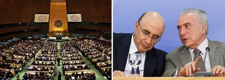 Estudo divulgado nesta terça-feira, 17, em Nova York, pela Organização das Nações Unidas (ONU) confirma cenário de depressão econômica no Brasil, sob o comando de Michel Temer e Henrique Meirelles; segundo o documento Situação Econômica Mundial e Perspectivas 2017, o Brasil teve uma encolhimento de 3,2% do PIB em 2016; para este ano, o crescimento, se houver, será pífio: 0,6%; documento ressalta que a retomada no Brasil deve ser mais demorada, pois o crescente desemprego, o ajuste fiscal em curso e o maior endividamento continuam afetando a demanda doméstica; em relatório divulgado nessa segunda-feira, 16, o Fundo Monetário Internacional identificou tragédia econômica semelhante para o Brasil do pós-golpe: queda de 3,8% em 2016 e estagnação de 0,2% neste ano