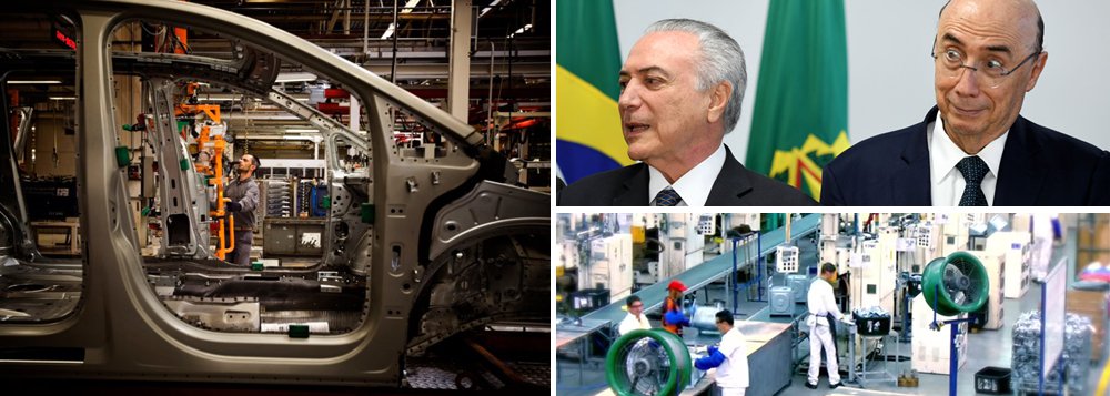 Os dados da produção industrial de novembro confirmam que a economia brasileira mergulhou na mais profunda depressão; em novembro deste ano, houve queda de 1,1% na comparação com o mesmo mês do ano anterior, quando o mercado apostava em expansão de 0,45%; dados indicam que o Brasil terá queda do PIB também no quarto trimestre deste ano; como a dupla Temer-Meirelles foi incapaz de restaurar a confiança, será necessário cortar pelo menos R$ 20 bilhões do orçamento em 2017, para não estourar uma meta fiscal que já prevê um rombo de R$ 139 bilhões, mas já se fala até em cortes de R$ 50 bilhões; depois do golpe, o Brasil migrou para a última posição no mundo em dinamismo industrial; queda acumulada em 2016 foi de 7,1%