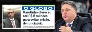 "É bom que o juiz Glaucenir Silva de Oliveira, da 100ª Zona Eleitoral de Campos, tenha alguma evidência sólida sobre a acusação que fez, de que Anthony Garotinho e o o filho Wladimir, teriam, por duas vezes, tentado suborná-lo", diz Fernando Brito, editor do Tijolaço; "É bom, porque estranhíssimo que tais ofertas, feitas por intermediários, só tenham sido denunciadas  pelo juiz depois que sua ordem de prisão preventiva foi reformada"; ou seja: pode-se estar diante de um típico caso de abuso de autoridade, que ontem ganhou as páginas de jornais como o Globo