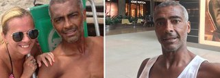  O ex-­jogador e senador Romário tem deixado os internautas impressionados com a sua forma física; o tetracampeão perdeu 10 quilos após passar por uma cirurgia para reduzir o diabetes; ele afirmou não ter chegado ao peso atual (70 kg) há 15 anos