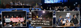 Núcleo de Estudos e Pesquisas da Consultoria Legislativa produziu um artigo técnico que conclui haver "inconstitucionalidades" na Proposta de Emenda à Constituição nº 55 (241 na Câmara), que impõe um teto para os gastos públicos do governo federal; "a PEC nº 55, de 2016, tende a abolir as cláusulas pétreas previstas nos incisos II, III e IV do § 4º do art. 60 da Constituição Federal, que se referem, respectivamente, ao voto direto, secreto, universal e periódico; à separação de Poderes e aos direitos e garantias individuais, razão pela qual deve ter sua tramitação interrompida no âmbito das Casas do Congresso Nacional", diz o texto; por decisão da Comunicação do Senado, o estudo não será divulgado por meio de reportagem na Agência Senado, como acontece em todos os casos; confira a íntegra