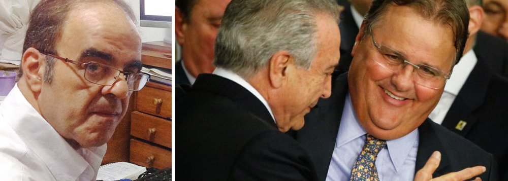 Jornalista Marcelo Auler afirmou neste domingo, 27, que os escândalos de corrupção enfrentados pelo governo Michel Temer não residem no passado; "A saída de Geddel é consequência de uma ação no presente. Aquilo que o Código Penal define como 'advocacia administrativa' (patrocinar, direta ou indiretamente, interesse privado perante a administração pública, valendo-se da qualidade de funcionário). Em outras palavras, Geddel caiu por ter tentado usar o cargo público para defender interesses privados que lhe dariam vantagens", diz Auler; Temer, com todo o seu conhecimento de Direito e da vida pública, queira-se ou não, praticou um crime de responsabilidade