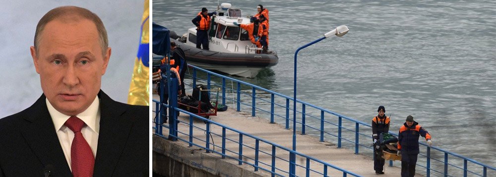 O presidente da Rússia, Vladimir Putin, também prometeu que as causas do acidente serão escrupulosamente investigadas e que as autoridades farão todo o possível para ajudar as famílias das vítimas; o premiê russo, Dmitri Medvedev, também prometeu prestar "assistência a todos afetados pela tragédia do Tu-154"