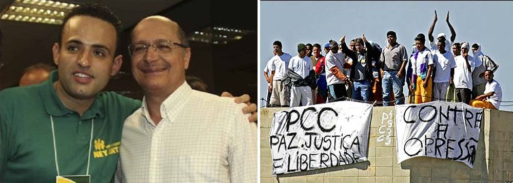 Jornalista Kiko Nogueira, do DCM, aponta o crescimento do PCC desde 2006, quando o governo de São Paulo celebrou um acordo com o grupo de Marcola, que acabou com os ataques à Polícia Militar; "Geraldo sempre negou qualquer tipo de acordo, mas o fato é que a relação com o Primeiro Comando da Capital só se tornou mais confusa, para usar um eufemismo, com o passar do tempo", afirma o jornalista, lembrando que Alckmin pediu, em 2010, votos para o candidato a deputado estadual do PSC Ney Santos, hoje prefeito de Embu das Artes, que é acusado de ligação com o PCC