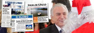 Os três principais jornais do Brasil, que apoiaram o golpe parlamentar de 2016, processo que quebrou a economia brasileira, são também responsáveis pelas manchetes que estampam nas suas páginas nesta terça-feira 27; no Estado, destaque para as 18 mil lojas fechadas em um ano – fato inédito; na Folha, o recuo de 9% nas vendas dos shoppings; no Globo, a queda geral de 4,8%; responsáveis por colocar Michel Temer no poder, os jornais são também sócios deste grande fracasso nacional, mas ainda devem um mea culpa coletivo ao País