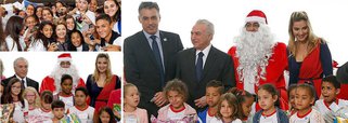 A tentativa do Planalto ao doar presentes para crianças de uma escola pública no Distrito Federal, em um evento com direito a fotos do presidente e da primeira-dama com o Papai Noel, foi sair na mídia ao menos com uma notícia boa neste final de ano, em meio a tantas denúncias de corrupção com a delação da Odebrecht e a índices econômicos negativos; mas o que viralizou na internet foi a reação das crianças: tristonhas; pior: num evento com Dilma Rousseff, as crianças foram muito mais felizes