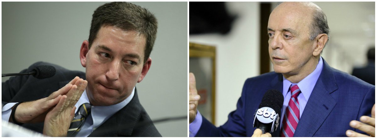 Texto no portal The Intercept, assinado por João Filho, destaca que o 'Hipster da Federal' e o 'Dr. Cuca Cabeludo', que virou piada na Globonews, tiveram mais espaço nos grandes veículos de comunicação do que a denúncia de R$ 23 milhões em propina a José Serra em uma conta na Suíça; "Parece que para o Grupo Globo, essa grave acusação contra o atual ministro das relações Exteriores não é de interesse público. Até a lista de compras de supermercado da Dilma pareceu mais relevante para o jornalismo global", diz trecho do artigo; para o jornalista norte-americano Glenn Greenwald, fundador do portal, "é impossível compreender a política brasileira sem observar o comportamento da mídia dominante no Brasil"