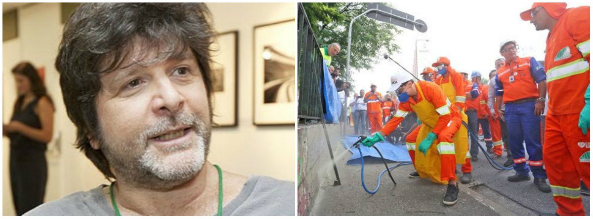 "Ao jogar uma tinta cinza sobre os grafites da Avenida 23 de Maio, Doria não cometeu dano ao patrimônio público?", questionou o jornalista Marcelo Rubens Paiva, em crítica ao prefeito de São Paulo, João Doria (PSDB), "Grafiteiros estão sendo tratados como bandidos. Aquele que tentou recuperar sua obra, pichada de cinza pela prefeitura, foi preso", disse o escritor; vale ressaltar que os grafites da 23 de maio foram obras públicas feitas com dinheiro da prefeitura, que, inclusive, comemorou a decisão, lembrou o escritor; leia o despacho do executivo sobre a medida resgatado pelo jornalista