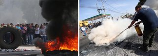 Bloqueios a terminais de armazenamento de combustível realizados por manifestantes mexicanos que protestam contra um aumento de dois dígitos no preço da gasolina têm gerado uma "situação crítica" em pelo menos três Estados mexicanos;  companhia petrolífera estatal do México, a Pemex acrescentou que as operações de aeroportos próximos também podem ser afetadas decisão do Ministério das Finanças, na semana passada, de elevar os preços de combustíveis entre 14% e 20% gerou diversas manifestações de rua e críticas ao governo