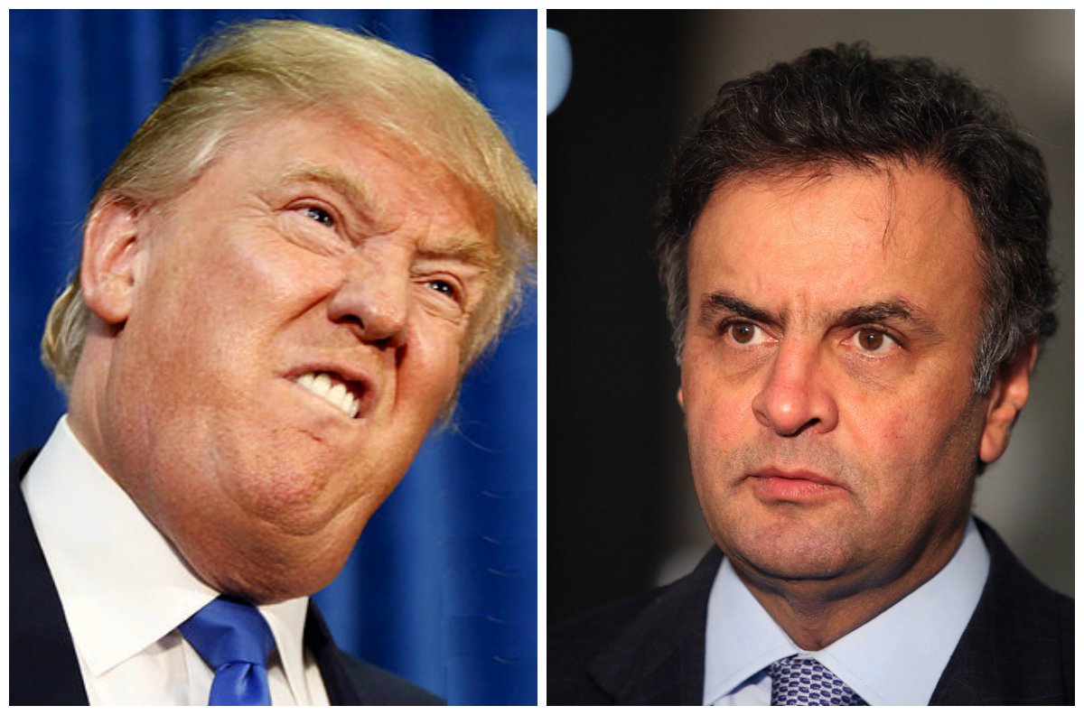 O Brasil exportou sua tecnologia de golpes parlamentares para os Estados Unidos; apoiadores de Donald Trump já dizem que votar em Hillary Clinton será um desperdício porque se ela ganhar não a deixarão governar e a derrubarão do poder; pelo jeito, senador Aécio Neves (PSDB-MG) fez escola