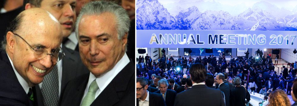 Protagonismo que levou o Brasil a ser destaque durante as reuniões do Fórum Econômico de Davos, na Suíça, foi abalado pelas denúncias de corrupção, baixosdesempenh o econômico e pelo impeachment da presidente eleita Dilma Rousseff; segundo a BBC Brasil, "o Brasil chega a Davos carente de prestígio e com uma delegação sem o presidente Michel Temer, fazendo uma participação modesta, que na percepção dos especialistas é uma oportunidade perdida"; "A América Latina já é uma região que está saindo do radar das grandes discussões internacionais e a ausência da autoridade máxima põe o Brasil um pouco mais distante desse debate. Isso não é bom para o país", diz o ex-ministro Paulo de Tarso Almeida Paiva