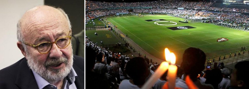 Jornalista Ricardo Kotscho destacou nesta quinta-feira, 1º, a onda de solidariedade que tomou conta do Brasil e da Colômbia depois da tragédia que se abateu sobre o time do Chapecoense, com a queda do avião que levava os jogadores para a final da Copa Sulamericana; "44 mil torcedores do Atlético Nacional, vestidos de branco e segurando velas brancas, cantando e chorando entoaram o grito de guerra do adversário: 'Vamos, vamos, vamos Chape'. Havia outro tanto de gente do lado de fora do estádio que não conseguiu entrar. A cidade toda parou", relata ele , sobre a homenagem ocorrida em Medelín