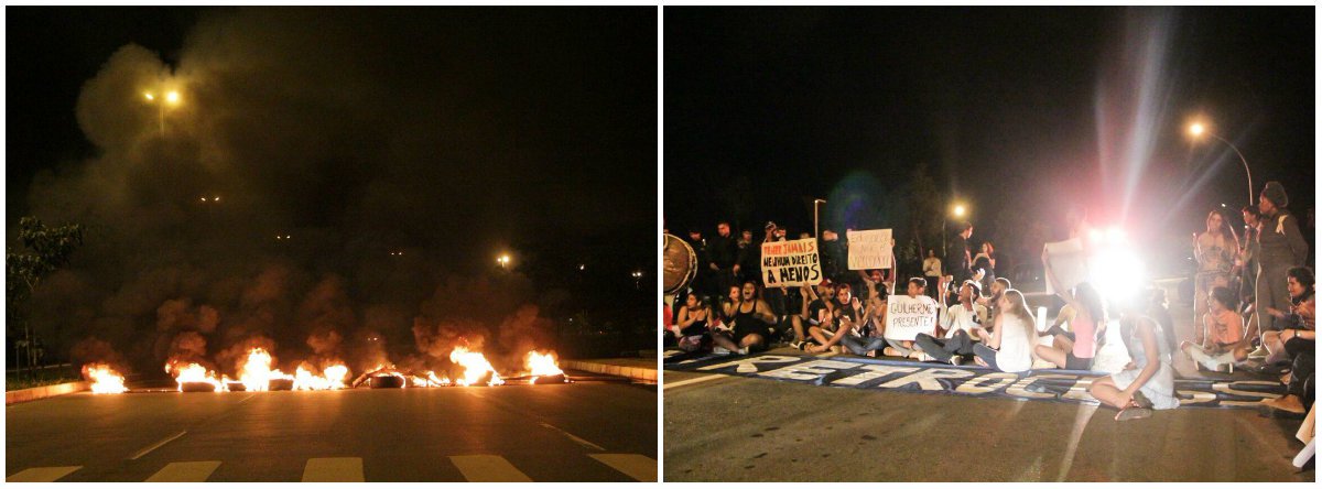 Michel Temer recebeu senadores no Palácio do Alvorada, na noite desta quarta, em meio a protesto de estudantes, que interditaram uma das vias de acesso à residência oficial da Presidência com pneus queimados; Temer reuniu senadores da base para pedir apoio para a aprovação da PEC do teto dos gastos, que vem sendo alvo de protesto em escolas de todo o País