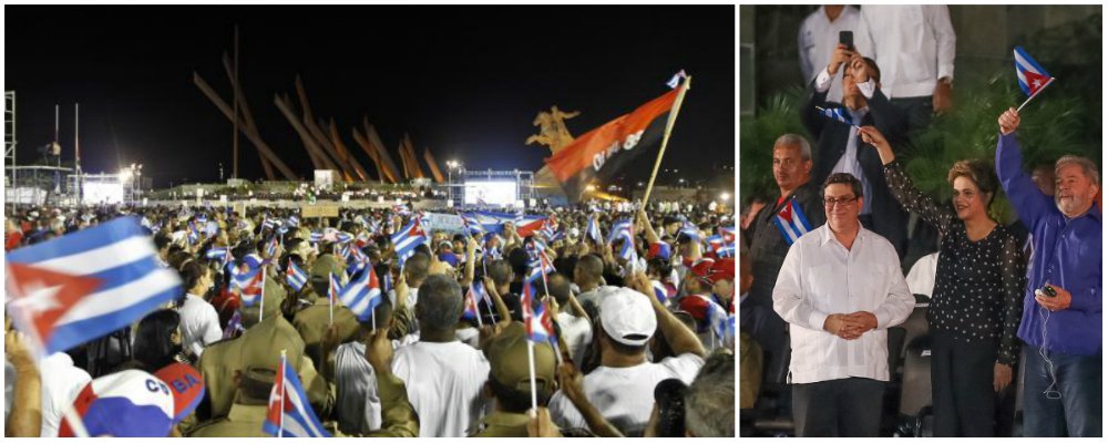 A cidade de Santiago de Cuba se prepara desde ontem (3) para receber as cinzas do ex-presidente Fidel Castro neste domingo (4), no cemitério Santa Ifigênia; há vários dias, o cemitério de Santiago, considerada o "berço da revolução", permanece fechado para que sejam realizados os últimos preparativos; o trajeto das cinzas pela ilha incluiu os municípios de Matanzas, Cienfuegos e Sancti Spiritus; o enterro será acompanhado por milhares de cubanos, chefes de Estado e delegações de vários países, inclusive pelos ex-presidentes Dilma Rousseff e Luiz Inácio Lula da Silva