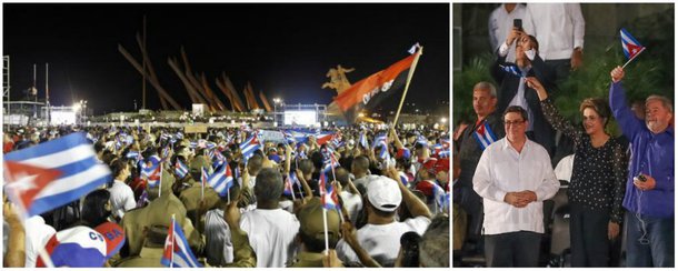 A cidade de Santiago de Cuba se prepara desde ontem (3) para receber as cinzas do ex-presidente Fidel Castro neste domingo (4), no cemitério Santa Ifigênia; há vários dias, o cemitério de Santiago, considerada o "berço da revolução", permanece fechado para que sejam realizados os últimos preparativos; o trajeto das cinzas pela ilha incluiu os municípios de Matanzas, Cienfuegos e Sancti Spiritus; o enterro será acompanhado por milhares de cubanos, chefes de Estado e delegações de vários países, inclusive pelos ex-presidentes Dilma Rousseff e Luiz Inácio Lula da Silva