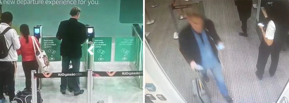 Câmera de segurança do Aeroporto do Galeão, no Rio de Janeiro, filmou o empresário Eike Batista embarcando para Nova York na última terça-feira 24; ele pegou o voo numero 974 da American Airlines, às 11h30; alvo da Operação Eficiência, Eike é considerado foragido e procurado pela Interpol; autoridades acreditam que ele possa ter fugido para Alemanha