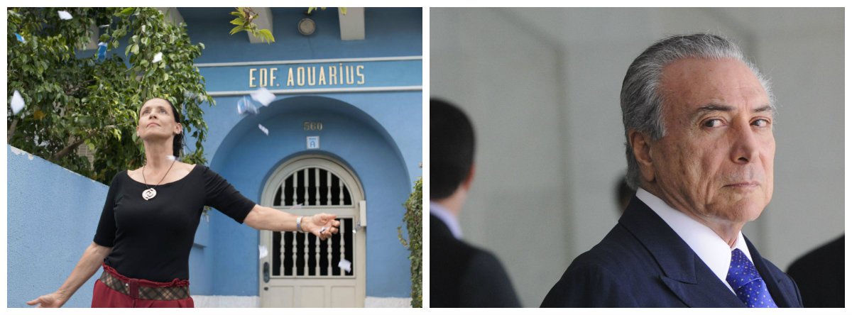 Sônia Braga e Michel Temer.2