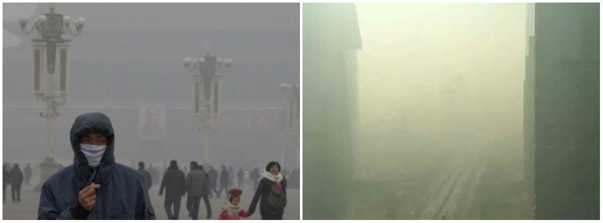 O ano de 2017 começa com Pequim e dezenas de outras cidades no centro e no norte da China com níveis altíssimos de poluição no ar e mais de 300 voos atrasados ou cancelados no país por esse motivo