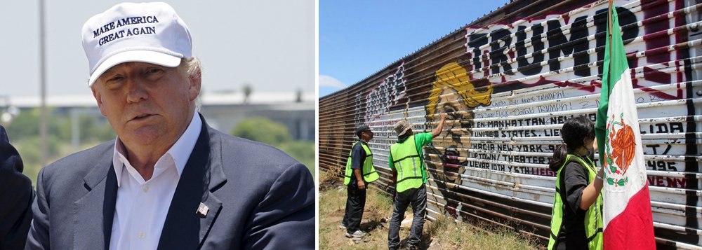 Presidente eleito dos Estados Unidos, Donald Trump, criticou relatos na imprensa nesta sexta-feira de que os contribuintes norte-americanos pagariam pela construção de um planejado muro na fronteira com o México, dizendo que a mídia não relatou que os fundos dos EUA gastos para começar o projeto seriam reembolsados pelo país vizinho; "A imprensa desonesta não relatou que qualquer recurso gasto na construção da Grande Muralha (para se ter mais velocidade), será pago de volta pelo México depois!", disse Trump 