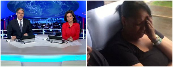 O Jornal Nacional, da TV Globo, se tornou alvo de críticas nas redes sociais após a exibição de uma reportagem na noite deste sábado (3) na qual entrevista familiares das vítimas do acidente com o avião da Chapecoense dentro de um ônibus, a caminho do aeroporto --onde receberiam os corpos--, e depois em direção ao velório, no estádio; a reportagem de quase seis minutos, feita pela repórter Kíria Meurer, da RBS TV, afiliada da Globo em Santa Catarina, com o seu próprio celular, foi classificada de "desnecessária", "invasiva" e "sensacionalista"