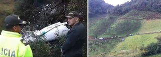 A Polícia de Antioquia, departamento localizado no noroeste da Colômbia, divulga vídeos dos policiais no local da queda do avião da Chapecoense, onde trabalhavam no resgate das vítimas; confira