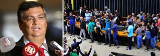 Por meio de sua conta pessoal no Twitter, o governador Flávio Dino (PCdoB) criticou a invasão da Câmara dos Deputados por manifestantes que pediam intervenção militar no país; "O demônio do fascismo, quando sai da garrafa, produz coisas assim", afirmou; "O ódio que já havia nas redes sociais transbordou para as ruas e o nome disse é fascismo. Tiraram o gênio do fascismo da garrafa e agora não sabem como colocá-lo de volta", disse Flávio Dino, lamentando que o país venha desperdiçando todo seu potencial de desenvolvimento pela intolerância e falta de diálogo entre os entes políticos
