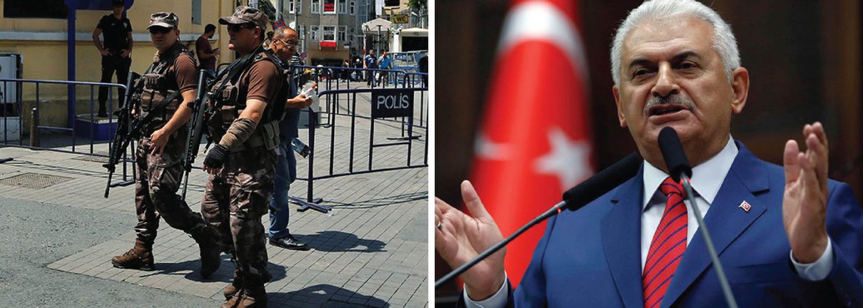 O exército turco informou nesta sexta-feira 15 ter tomado o poder na Turquia; militares tomaram as ruas em diversos pontos de Istambul; o primeiro-ministro, Binali Yildirim, denunciou tentativa de golpe e classificou de ato ilegal; "O poder no país foi tomado em sua integralidade", destacou um comunicado militar lido na emissora NTV