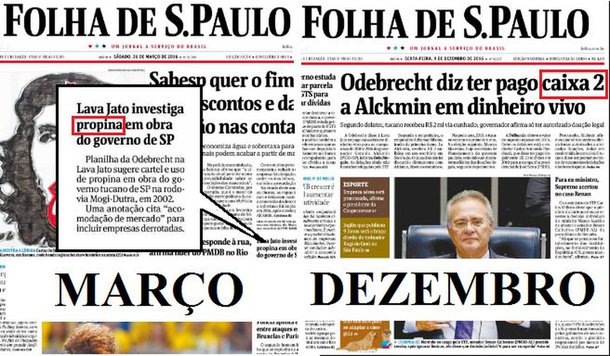 A Folha solta notícias desfavoráveis aos tucanos bem minimizadas e esporadicamente, mas solta porque, do contrário, acabarão caindo nas mãos da imprensa alternativa, que ganharia musculatura divulgando fatos que a dita “grande imprensa” sonegou