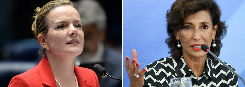 "Como não podia deixar de ser, tudo neste governo tem as mãos do mercado. A nossa modelagem de concessões levava em conta a ‘modicidade tarifária’", diz a senadora Gleisi Hoffmann (PT-PR), que critica a postura da presidente do BNDES, Maria Silvia Bastos Marques; "Essa 'premissa realista' da presidente do BNDES torna-se ainda mais preocupante porque o novo governo resolveu incluir no programa de concessões uma área de grande demanda social, que é o saneamento básico. E eu me pergunto: se não tem modicidade tarifária, em que preço ficarão as tarifas de água e esgoto a serem cobradas da população, principalmente as que vivem em regiões mais pobres?", questiona a senadora