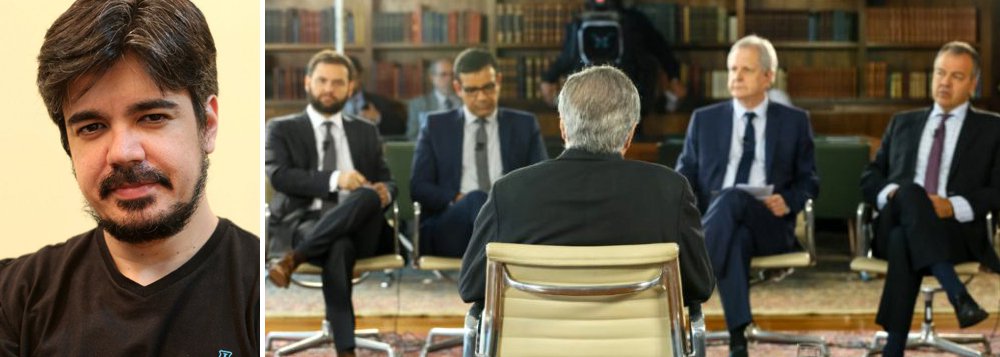 Ao comentar a entrevista de Michel Temer no Roda Viva, o escritor e crítico de cinema Pablo Villaça disse que "os 'jornalistas' (haja aspas pro Brasil de hoje) preferiram fazer perguntas adolescentes que seriam bem mais apropriadas em uma matéria de Caras"; a pergunta sobre Marcela Temer, diz ele, teve como propósito único "o de tentar 'humanizá-lo'. E quem faz isso não é jornalista, é um Relações-Públicas"