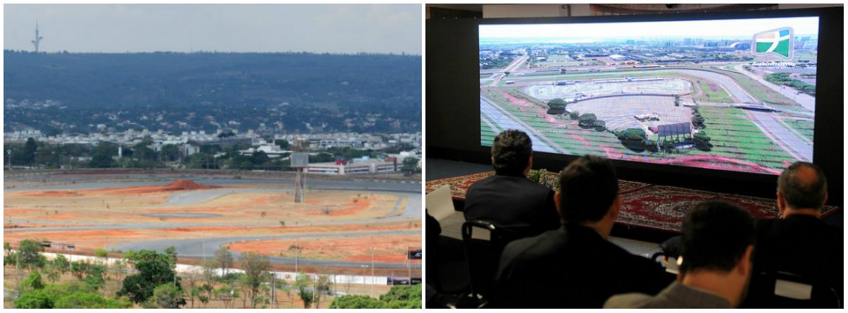 A pista do Autódromo Internacional Nelson Piquetserá finalizada por meio de concorrência pública, marcada para 10 de janeiro de 2017; o aviso de licitação está publicado no Diário Oficial do Distrito Federal; a obra, 40% pronta, inclui a conclusão do asfalto, o sistema de drenagem da pista e a inclusão dos elementos de segurança, como guardrails, além de sinalização; as intervenções estão orçadas em R$ 13,8 milhões, com recursos da Agência de Desenvolvimento do DF (Terracap), proprietária do espaço