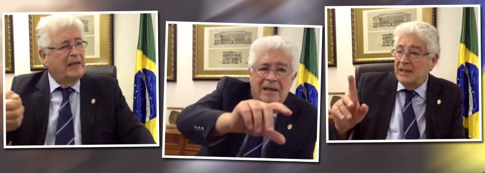 Em entrevista exclusiva à TV 247, o senador Roberto Requião (PMDB-PR) avalia que o governo Temer, atolado em escândalos de corrupção, acabou, mas ainda não foi enterrado formalmente; segundo ele, a "ponte para o futuro", que rasga a Constituição de 1988, se transformou numa "pinguela para a Papuda"; o senador propõe eleições diretas, mas defende que antes se faça um profundo debate econômico para liberar o Brasil do rentismo; "O Brasil é hoje governado por uma junta financeira e é vítima da luta entre o capital financeiro e o capital produtivo"; na entrevista ele defendeu o projeto contra abusos de autoridade e explicou porque usa a expressão "turma da alfafa" para se referir a quem é contra; "o fascismo precisa ser combatido com ironia"; assista