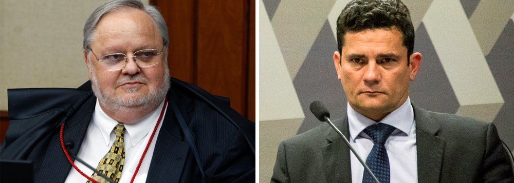 O ministro Felix Fischer, do Superior Tribunal de Justiça, disse que o juiz Sergio Moro decretou de ofício a prisão temporária da publicitária Mônica Moura, esposa do marqueteiro João Santana, em fevereiro deste ano, sem que o Ministério Público Federal tivesse feito o pedido, como exige a lei; o pedido do MP no caso era de prisão preventiva dos dois