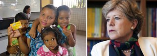 Em Washington, a secretária-executiva da Comissão Econômica para a América Latina (Cepal), ligada à ONU, Alicia Bárcena, elogiou o Brasil por ter conseguido retirar 40 milhões de pessoas da linha de extrema pobreza, mas aponta como desafio o ajuste fiscal a ser realizado pelo País sem que haja redução nos gastos sociais; segundo ela, programas como o Bolsa Família, criado no governo Lula, precisam ser preservados