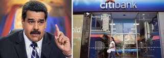 Presidente da Venezuela, Nicolás Maduro, disse que o Citibank planeja fechar contas correntes estrangeiras de seu governo dentro de um mês;"Sem aviso, o Citibank informou que em 30 dias irá fechar as contas do Banco Central e Banco da Venezuela", disse Maduro denunciando uma ação de um de seus principais intermediadores financeiros como parte de um bloqueio; "Vocês acham que eles irão nos parar com um bloqueio financeiro? Não, senhores. Ninguém para a Venezuela", completou