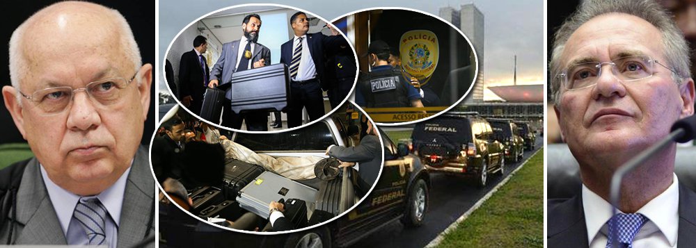 Ao analisar a ação de um dos policiais legislativos presos na semana passada, o ministro do Supremo Tribunal Federal Teori Zavascki determinou a suspensão da Operação Métis e determinou que o processo seja enviado da Justiça de Brasília para o STF; ação foi autorizada pelo juiz Vallisney de Souza Oliveira, que virou alvo de ação do presidente do Senado, Renan Calheiros (PMDB-AL), no CNJ; para Teori, a autorização de buscas no Congresso pela operação da PF indica usurpação de competência do STF por parte da primeira instância