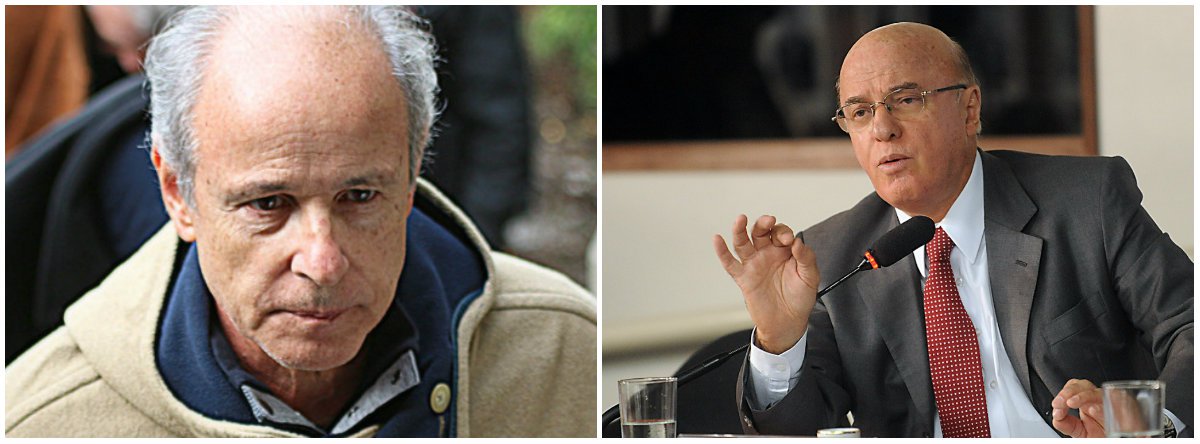 O MPF-RJ alegou que os ex-presidentes da empreiteira Andrade Gutierrez Otávio Azevedo (à esq.) e da Eletronuclear Othon Luiz Silva tinham um “meticuloso esquema” e “organização criminosa” que usava influência política com o objetivo de fraudar licitações da usina nuclear de Angra 3; segundo o órgão, Silva era o “principal mentor e beneficiário” do esquema, com a cobrança de propina de 1% nos contratos, atuando para proteger as empresas do cartel de empreiteiras que atuavam na construção da obra