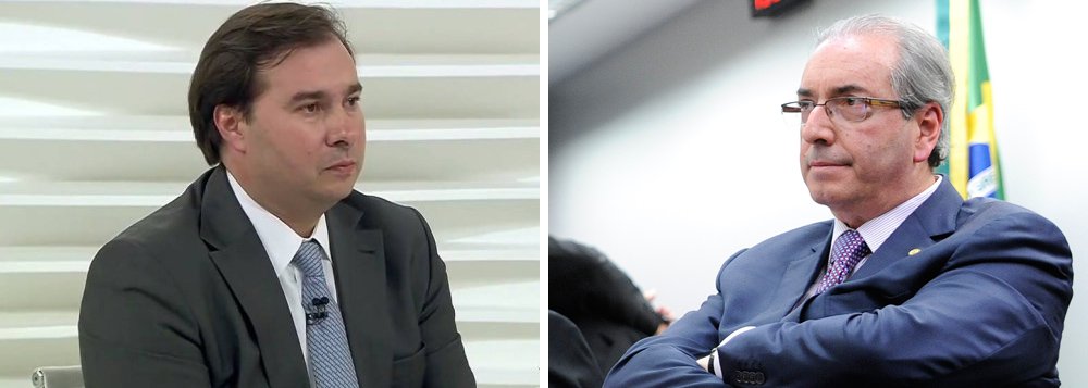 Recém-eleito a presidente da Câmara dos Deputados, Rodrigo Maia (DEM-RJ) afirmou em entrevista no programa "Roda Viva", da TV Cultura, que o deputado afastado Eduardo Cunha (PMDB-RJ) deve ser cassado; "Acho que a situação dele já foi definida na CCJ [Comissão de Constituição e Justiça]. A situação dele ficou difícil"; Maia disse ainda que, como deputado, votaria pela cassação de Cunha, mas, como presidente, não votará na deliberação do plenário