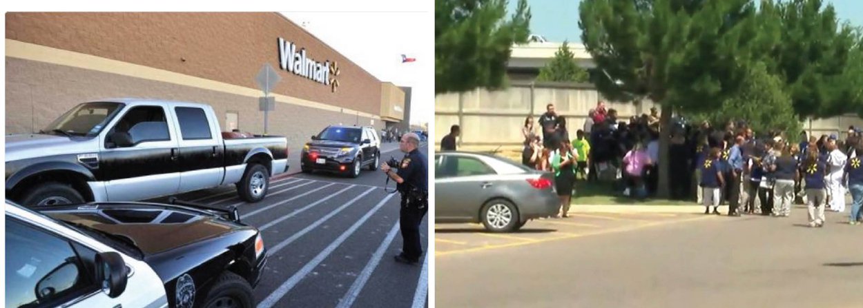 Ex-funcionário dos supermercados Walmart tomou reféns em um estabelecimento da rede no estado do Texas, EUA; "Todos os residentes são aconselhados a ficar longe dessa área. Há informações de que o sujeito está no interior e pode ter tomado reféns", disse a polícia do condado de Randall em um comunicado; tiros foram ouvidos no local, mas não há confirmações de mortos ou feridos por enquanto; segundo a mídia local, atirador for morto pela SWAT;  caso acontece 48 horas após um tiroteio em uma boate gay da Florida ter deixado 49 mortos e 53 feridos