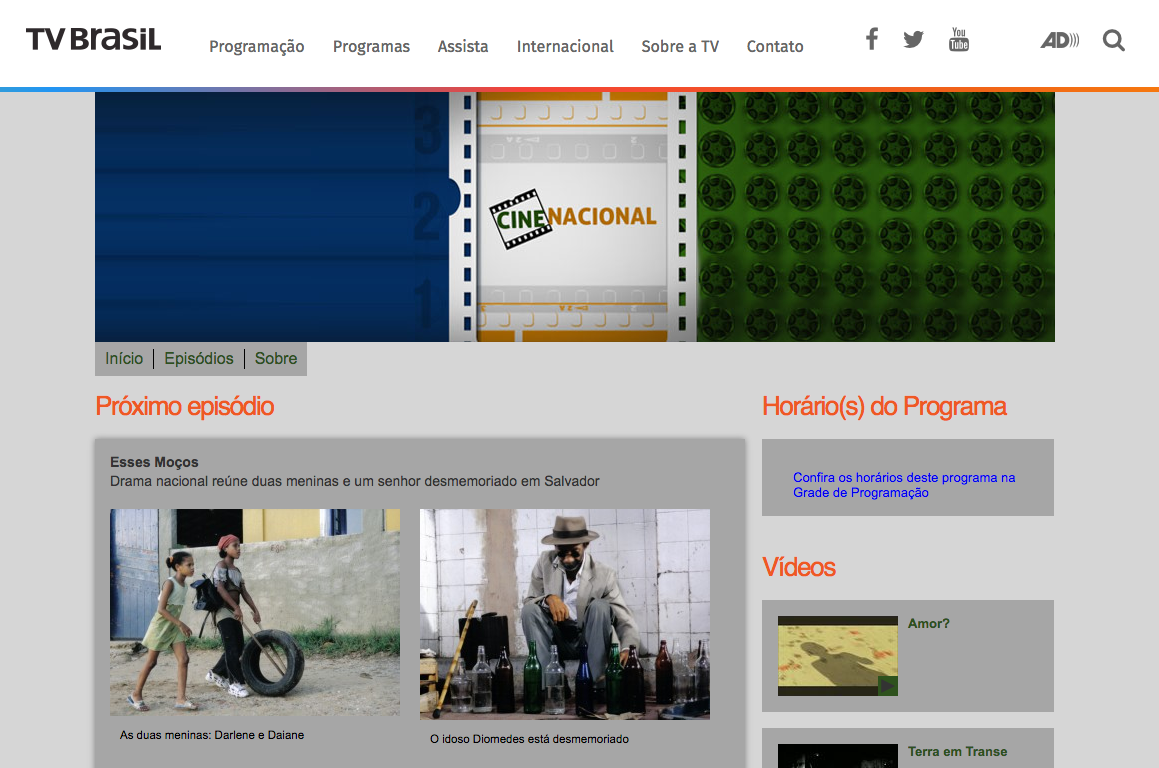O monitoramento anual da grade de programação da TV aberta do país, feito pela Ancine, mostra que em 2015 a TV Brasil, que pode ser extinguida pelo governo interino de Michel Temer, foi a emissora que exibiu o maior número de longas-metragens nacionais; ao todo, foram 120 títulos nacionais, enquanto a Globo reproduziu 87 e a TV Cultura, 55; o SBT não veiculou nenhum durante todo o ano passado; já Band e Record, respectivamente, veicularam um e três filmes brasileiros