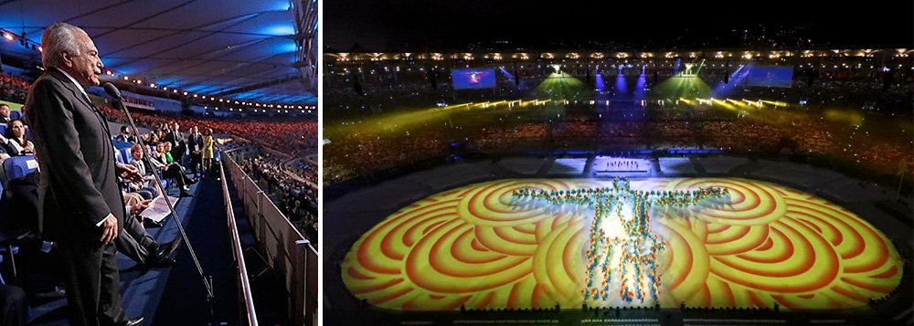 "Incapaz de encarar a massa reunida no Maracanã para festa de encerramento da Rio 2016, como recomenda o protocolo de um evento dessa natureza, o interino Michel Temer não tinha nenhum motivo real para participar da comemoração. A Olimpíada é parte da herança – nem de longe a mais importante – de Lula e Dilma que o interino apunhalou pelas costas ao assumir um golpe de Estado", diz Paulo Moreira Leite; "Dias antes da decisão final do Senado, a ausência mostra um presidente que prefere evitar contato direto com o povo, gerando dúvidas sobre seu comportamento futuro caso venha a ser confirmado no cargo"