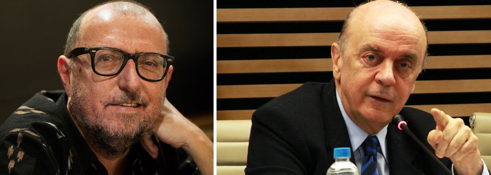 "Trabalhei cem anos na imprensa paulistana. Não acho estranho a mídia esconder os 23 milhões do $erra. Fico pasmo é como isso vazou. Milagre?", questionou o jornalista, ex-colunista da Folha; "Entendam, amigos, quando falo que admiro $erra estar no noticiário, é porque esse cara sempre foi 100% blindado nos jornais de São Paulo. Não tô protegendo", explica ele, pelo Twitter; ministro das Relações Exteriores, José Serra foi acusado em delação da Odebrecht de receber R$ 23 milhões em propina por meio de conta na Suíça; a denúncia foi capa da Folha, mas os demais jornais e colunistas mantiveram silêncio sobre o caso