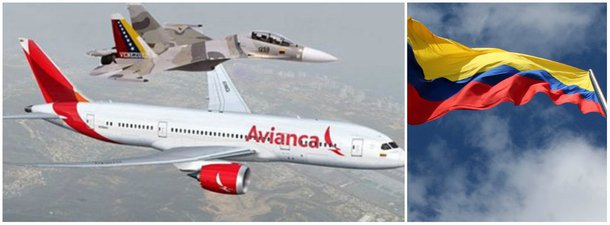 A Avianca, maior companhia aérea da Colômbia, anunciou o cancelamento de todos os voos com origem na Venezuela ou com destino ao país após um incidente envolvendo dois caças da Força Aérea venezuelana; o voo da Avianca AV011, que fazia o trajeto Bogotá (Colômbia) e Madri (Espanha) com mais de 200 pessoas a bordo, foi interceptado no ar por dois caças Sukhoi do Exército venezuelano enquanto a aeronave, um Boeing 787, sobrevoava o espaço aéreo da Venezuela